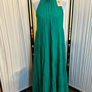 Entro Green Maxi Dress